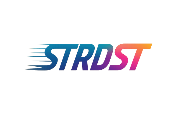STRDST Logo with Gradient Effect